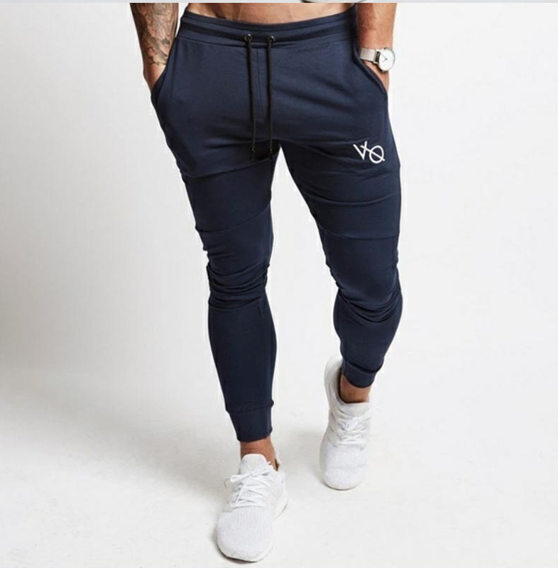 Spring and autumn men's fashion casual slim sports pants men's printed trousers Image