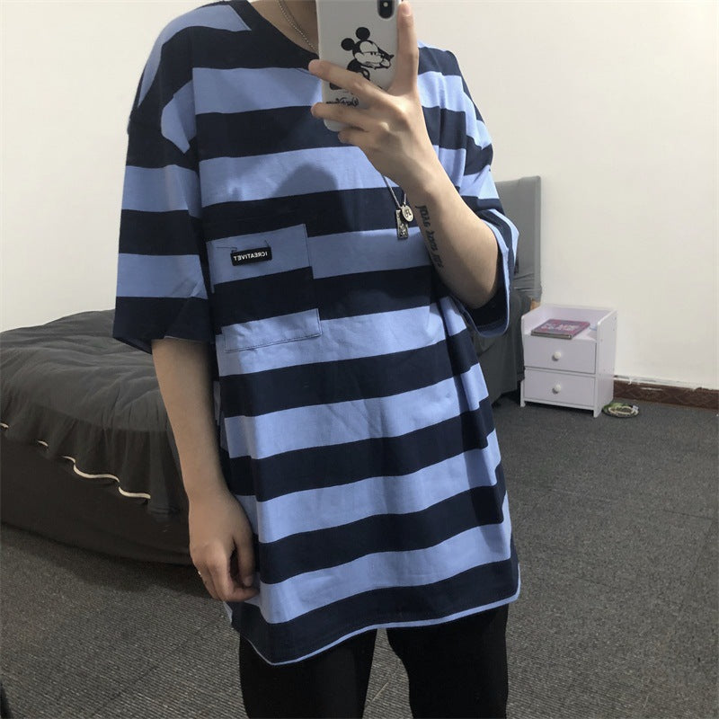 Striped short sleeve t-shirt Image