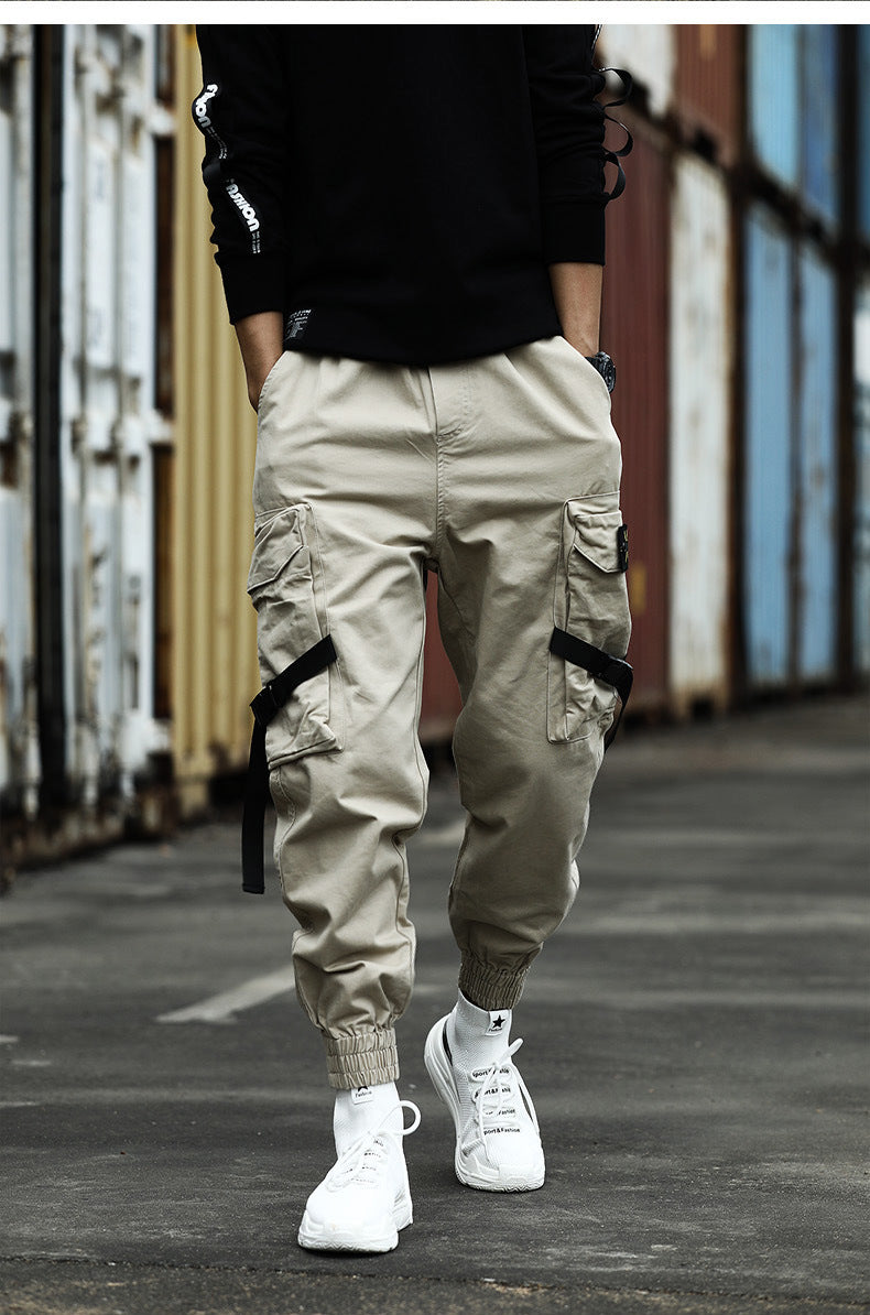 New Casual Pants Men Cotton Cargo Pants Image