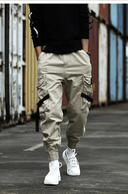 New Casual Pants Men Cotton Cargo Pants