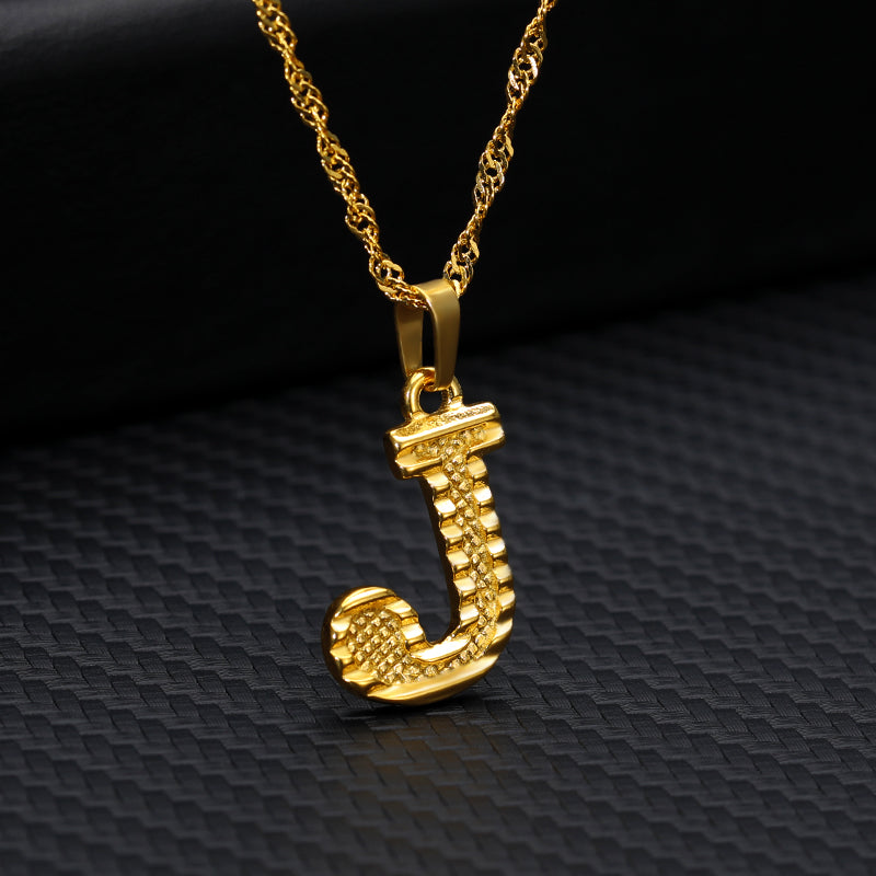 26 letters gold-plated pendant necklace Image