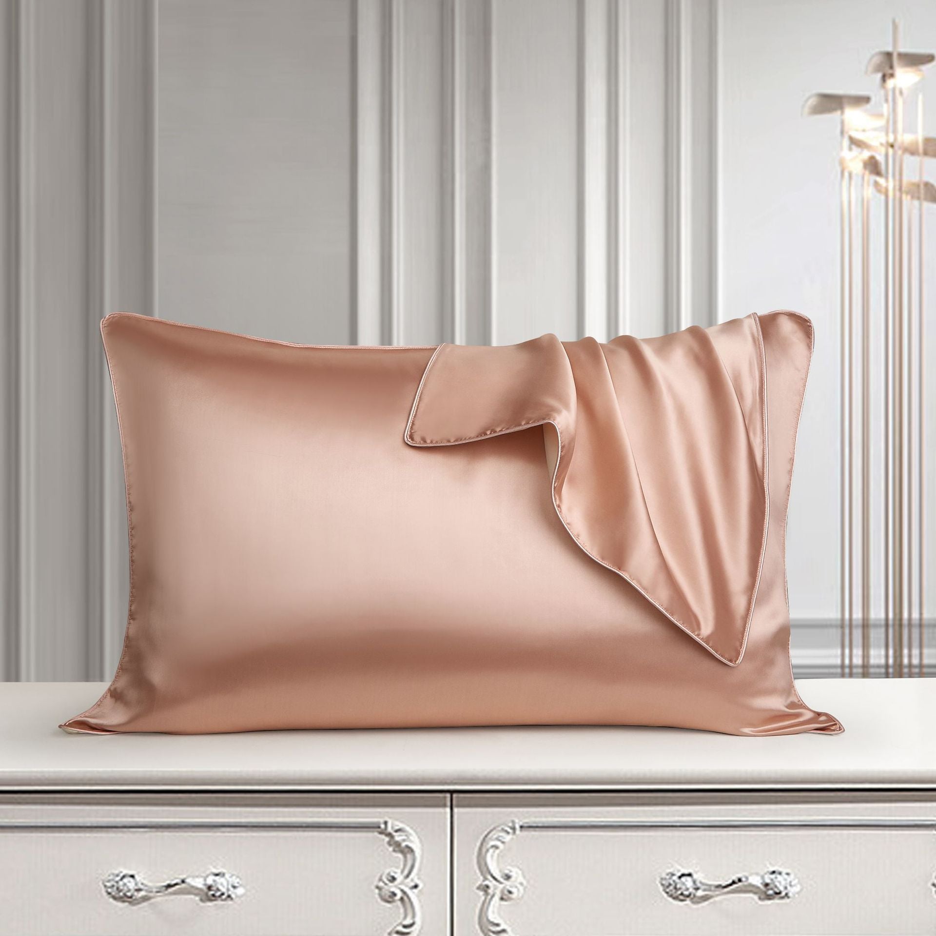 Silk Pillow Case Pure Silk Pillowcase Real Silk Pillowcase Natural Silk Pillowcase Image