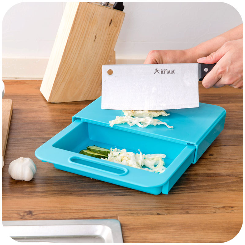 Multifunction Kitchen Chopping Blocks Sinks Drain Basket Cutting Board Vegetable Meat Tools Kitchen Accessories Chopping Board Image