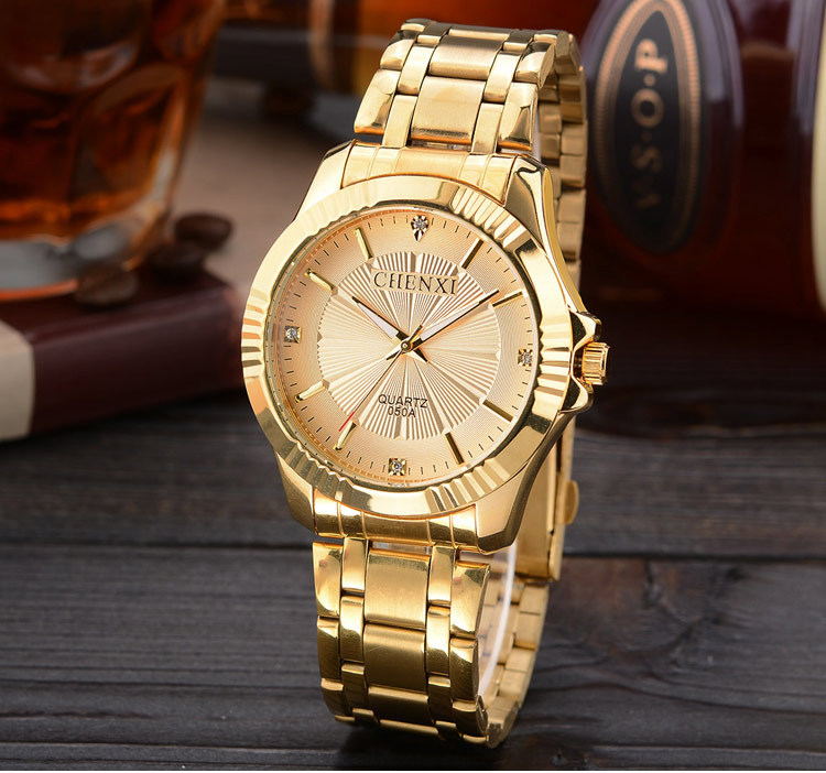 Luxury Brand Man Gold Dress Watches Stainless Steel Image