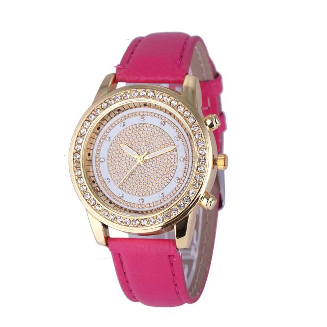 New Women Bracelet Wristwatch ladies Crystal Geneva Watches Fashion Stainless Steel Quartz Wristwatches Image