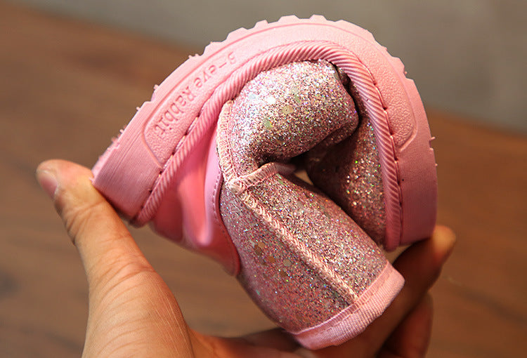 Children's snow boots in sequins Image