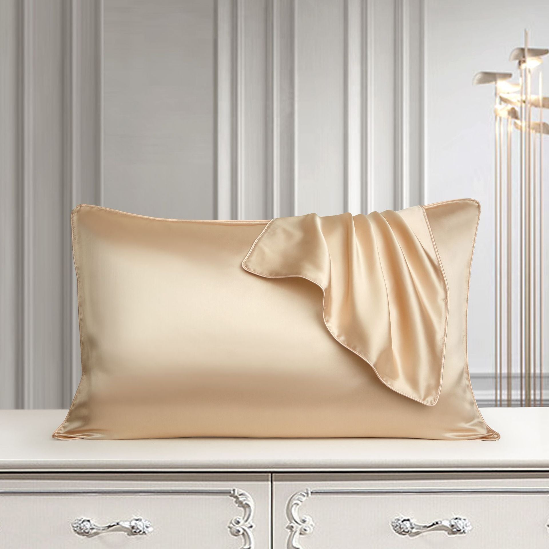 Silk Pillow Case Pure Silk Pillowcase Real Silk Pillowcase Natural Silk Pillowcase Image