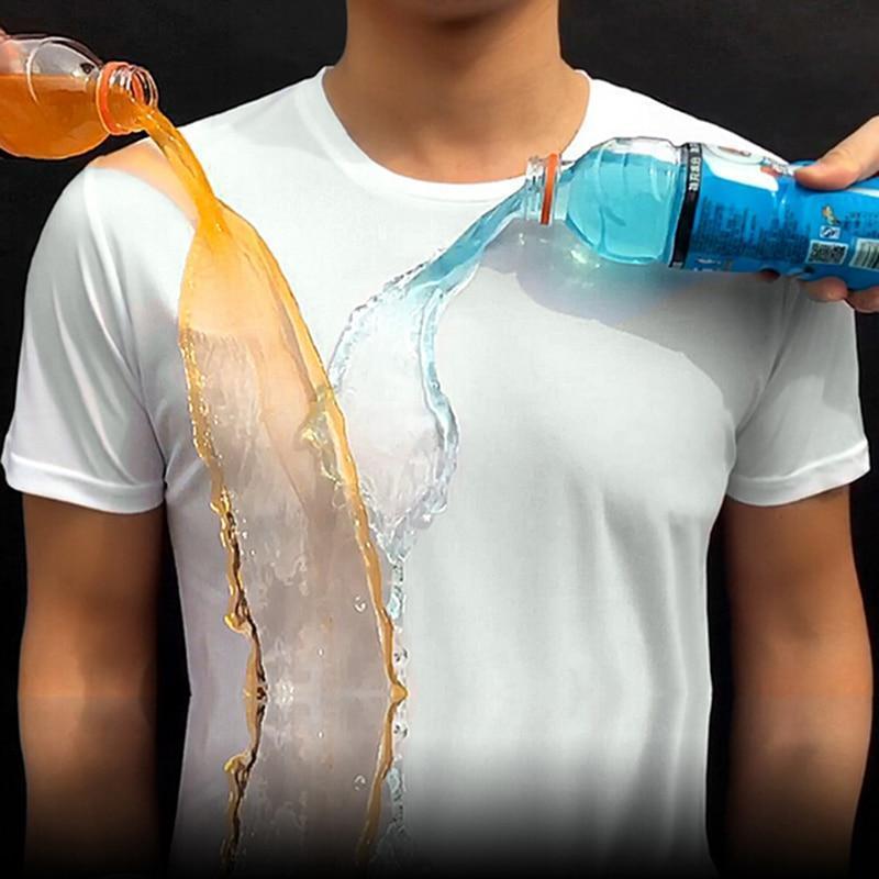 Quick-drying Waterproof Anti-fouling T-shirt Couple Half Sleeve Bottoming Shirt Image