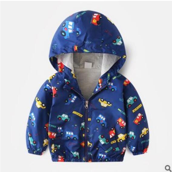 Boy jacket casual hooded jacket Image