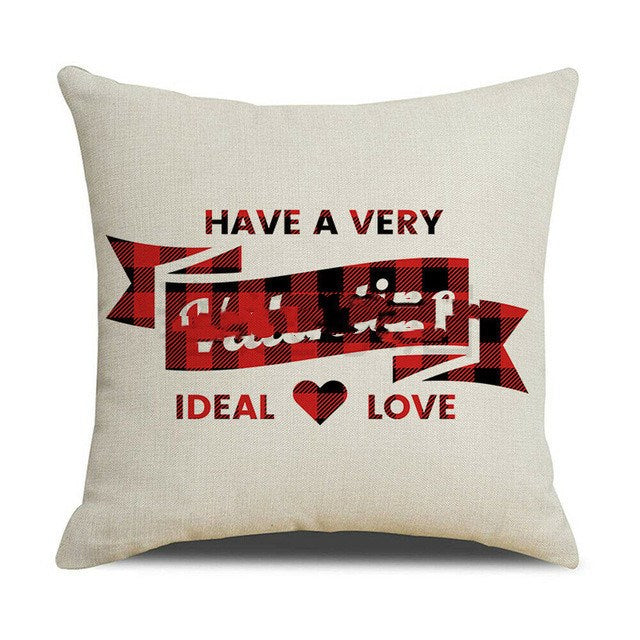 Valentines Day red pillowcase cushion cover Image