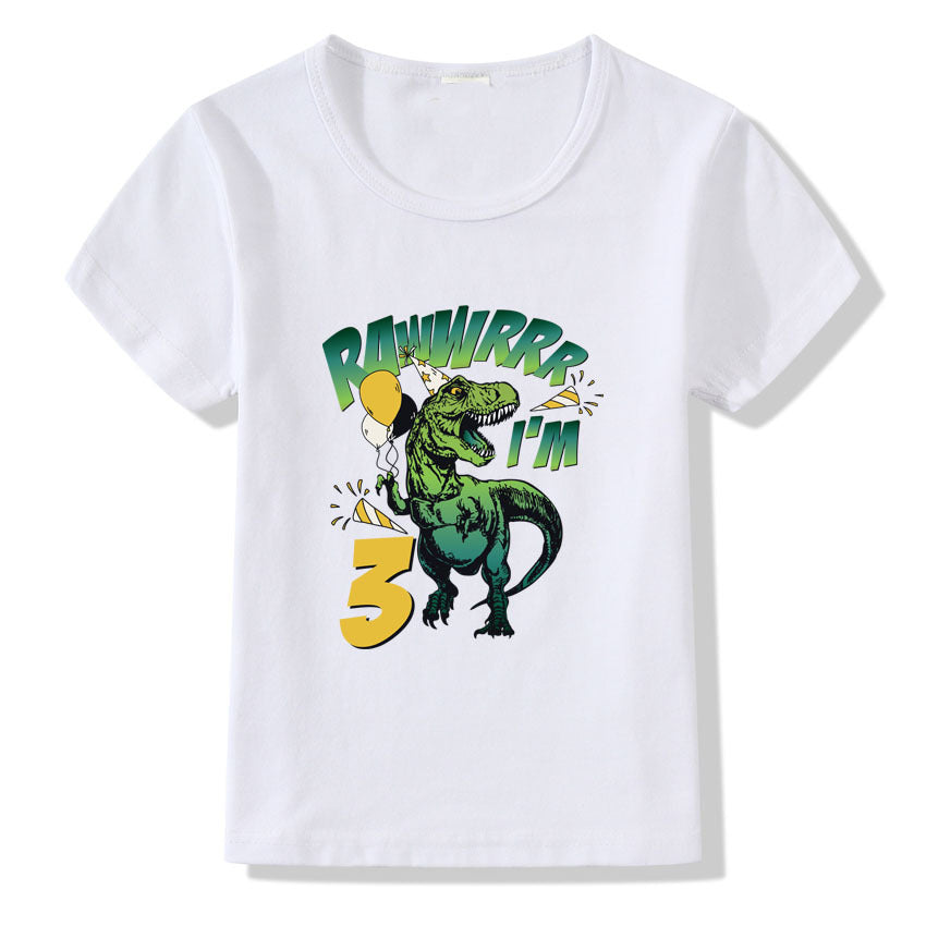 Children's T-shirt Numbers 1-9 Birthday T-shirt