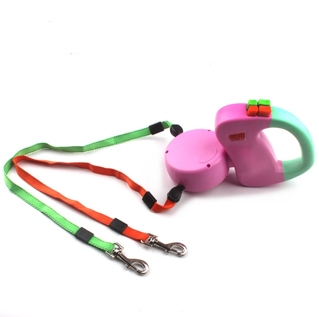 Retractable Dual Pet Dog Walking Leash Image