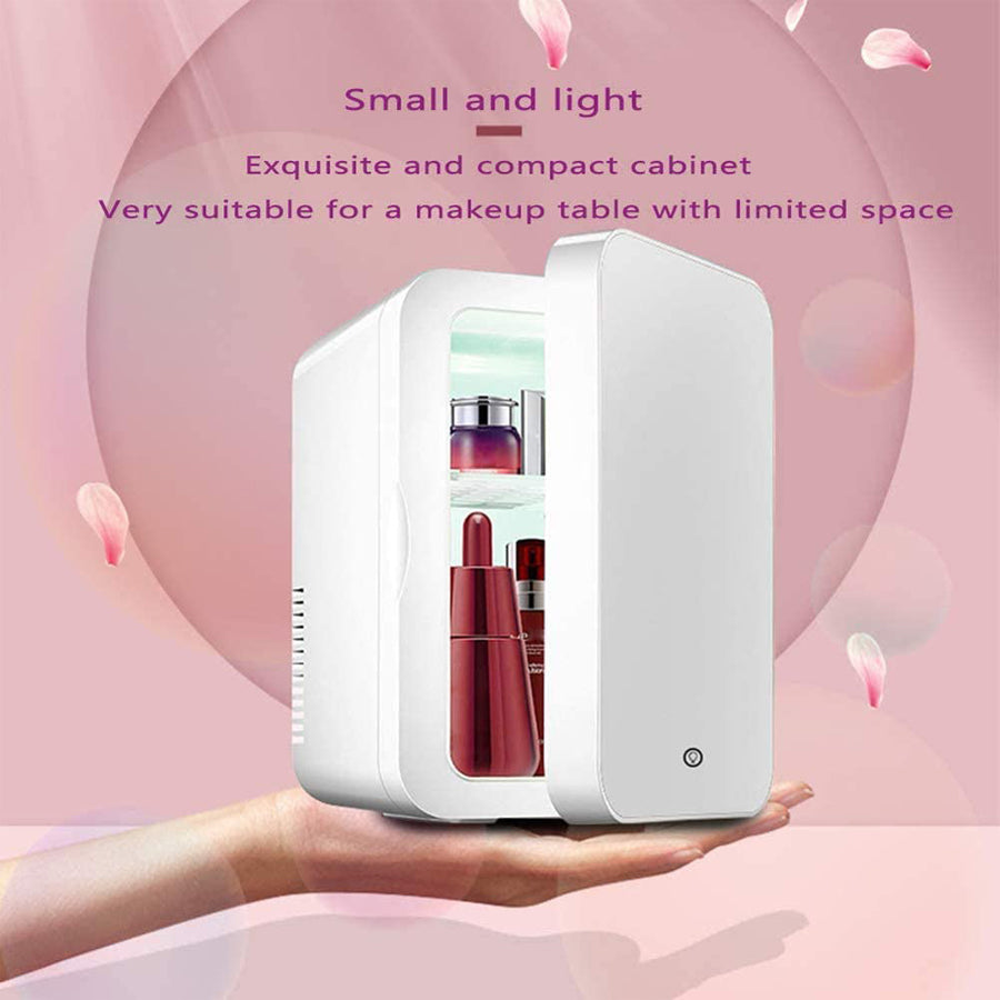 Mini Makeup Fridge Portable Cosmetic Refrigerator Cooler and Warmer Freezer for Perfume Beauty Skincare Products Image