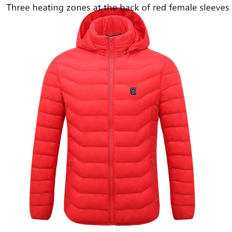 Smart heating cotton jacket USB electric heating jacket Image