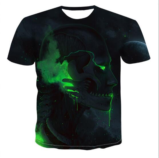 Mens Skull T shirts 3D t- shirts Image