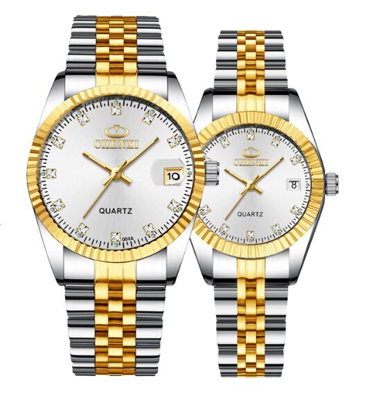 Golden couple watch men Image