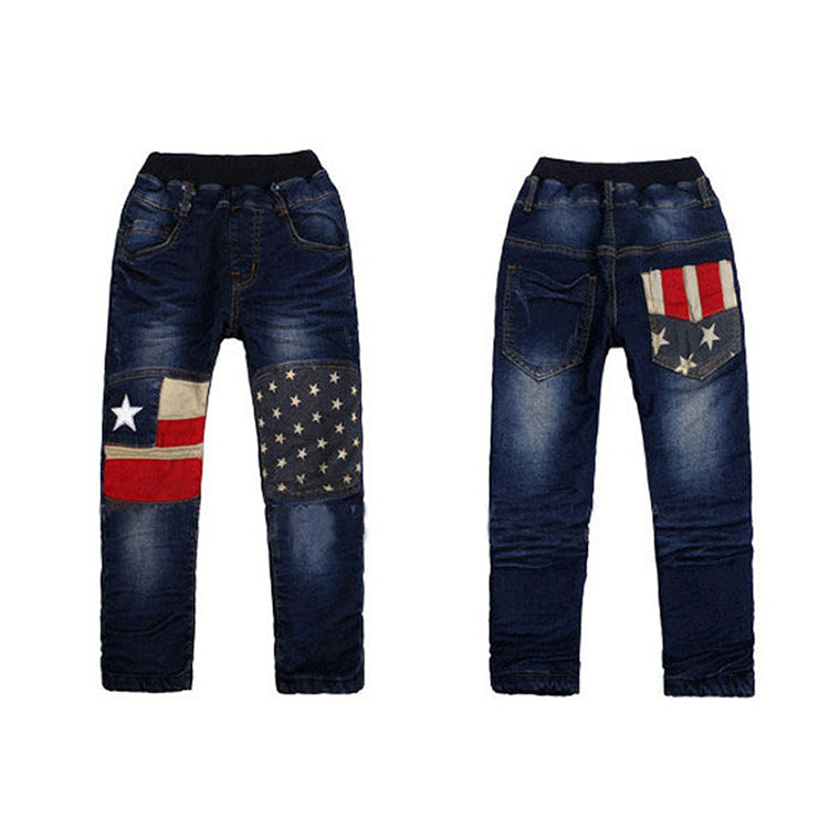 Boy patchwork jeans Image