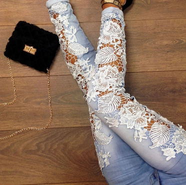 Lace jeans Image