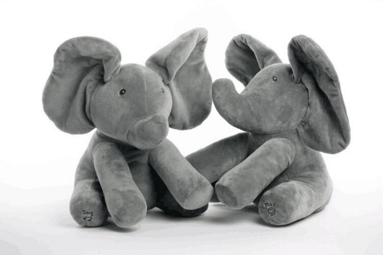 Peek-A-Boo Interactive Elephant Plush Toy Image