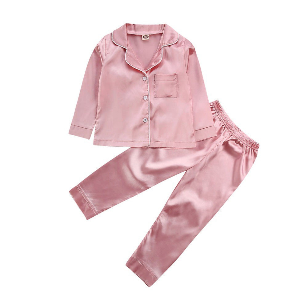 Pure Color Children's Bathrobe Casual Fashion Suit Image