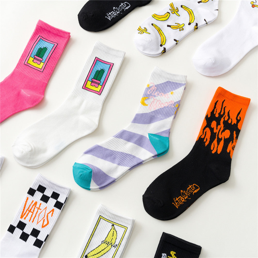 Socks men's middle tube socks Image