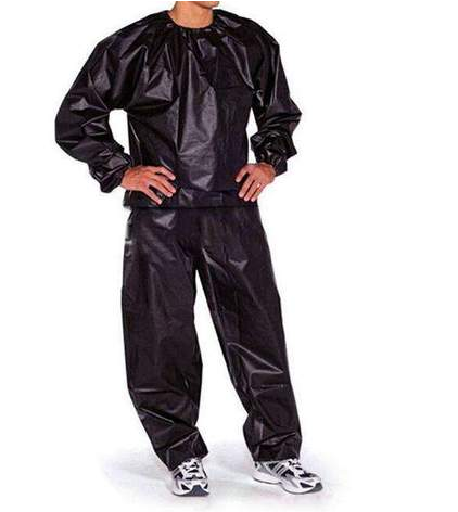 Heavy Duty Anti-Rip Weight Loss Sauna Suit PVC Long Sleeve Unisex Clothes Image