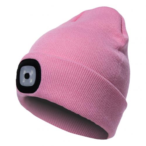 LED Knit Hat Button Cell Type Knitted Hat With Light Glowing Image