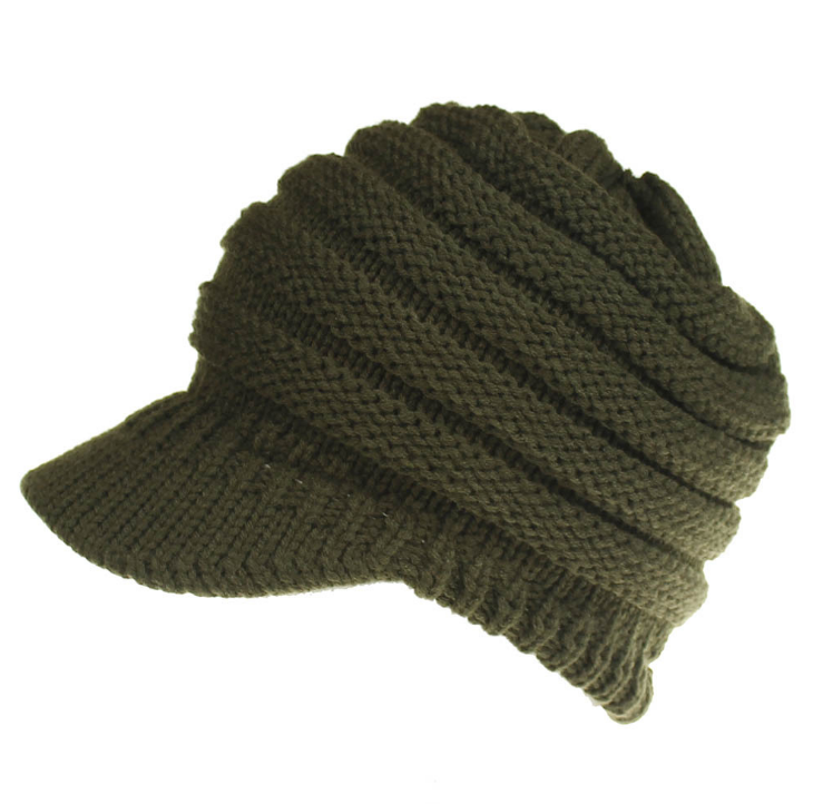 Women Ponytail Beanies Autumn Winter Hats Female Soft Knitting Caps Warm Ladies Skullies Image