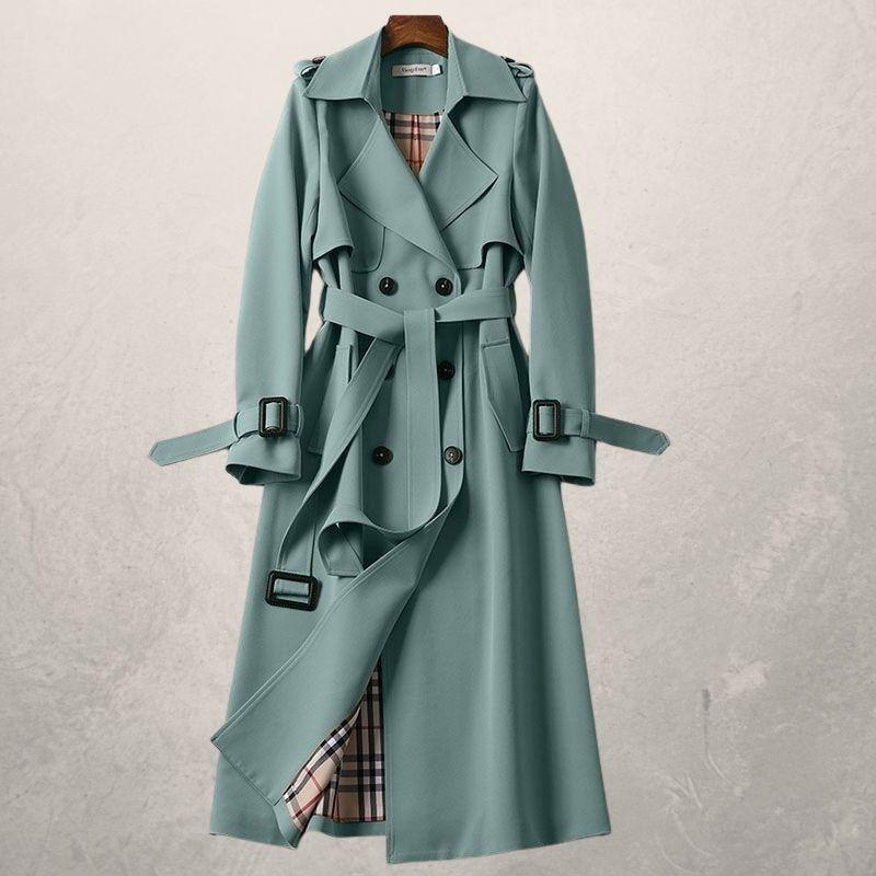 Women's Mid-length Trench Coat Autumn Long Windbreaker Image