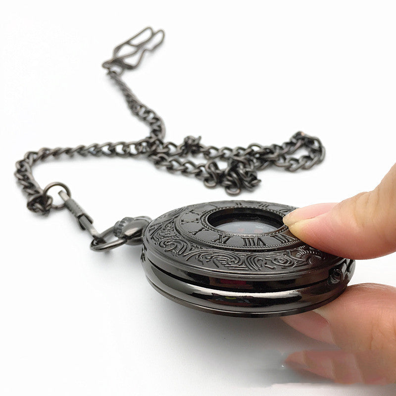 Classic Roman Double Display Pocket Watch Image