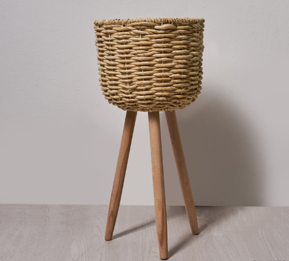 Floor - standing flowerpot straw furniture Image