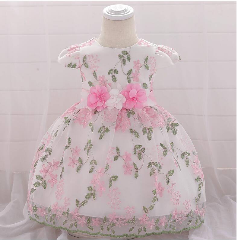 2021 summer children's clothing new baby birthday party wedding dress skirt girls fluffy dress Image