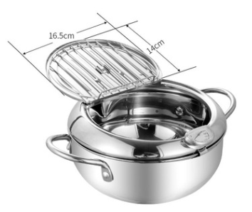 Stainless Steel Telescopic Folding Basket Frying Basket French Fries Degreasing Kitchen Tool Image