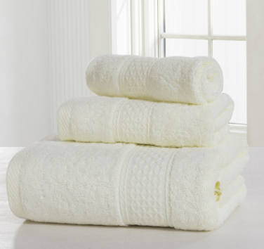 Cotton soft double-sided thickening towel skin-friendly bath towel beauty salon bathrobe bath towel set Image