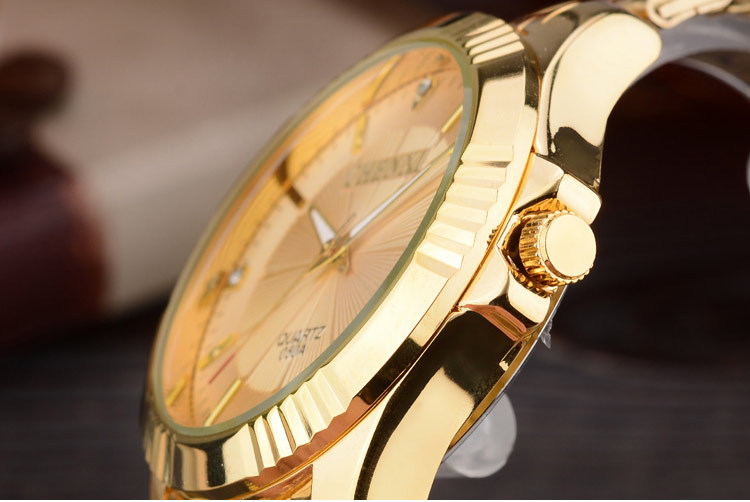 Luxury Brand Man Gold Dress Watches Stainless Steel Image