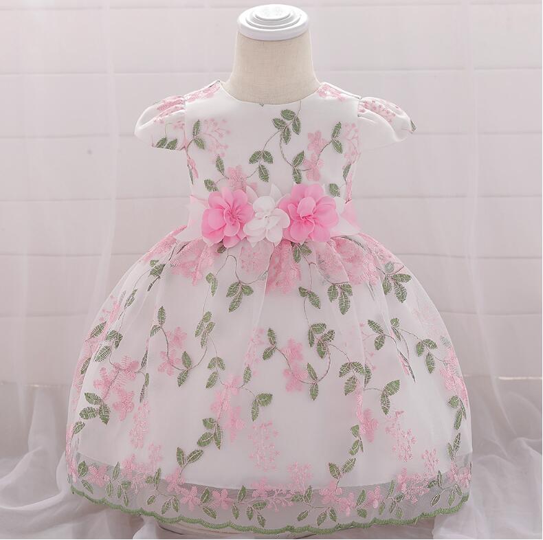 2021 summer children's clothing new baby birthday party wedding dress skirt girls fluffy dress Image