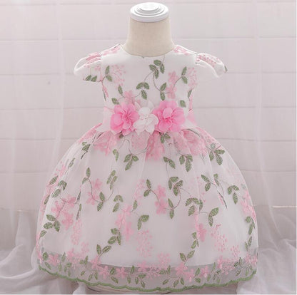 2021 summer children's clothing new baby birthday party wedding dress skirt girls fluffy dress