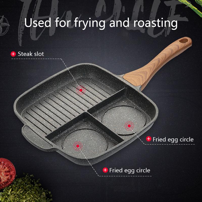 Maifanshi fried steak pot multi-function household omelette pan pan induction cooker non-stick pan Image