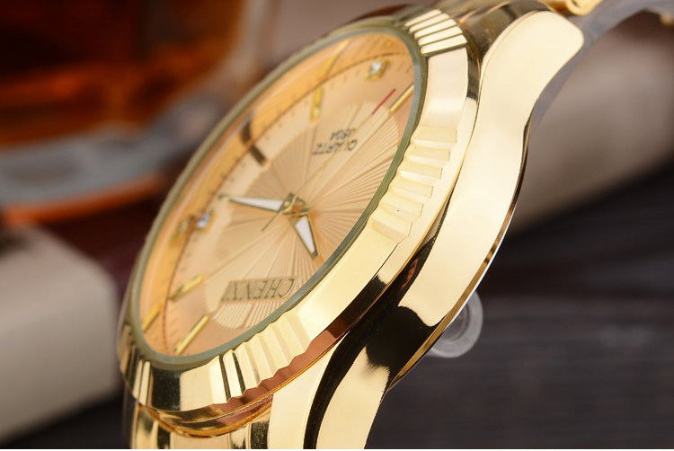 Luxury Brand Man Gold Dress Watches Stainless Steel Image