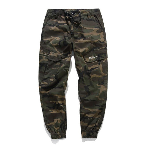 Men Fashion Streetwear Pants Mens Jogger Camo Harem Pants Street Style Youth Casual Camouflage Slim Fit Ankle Trousers Male Image