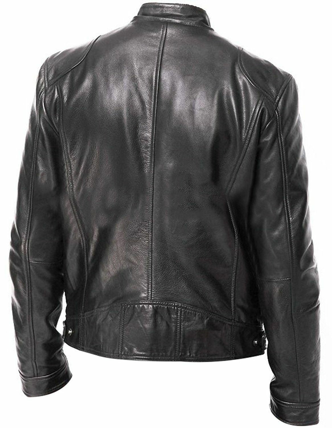 PU Leather Jacket Slim Leather Jacket Image