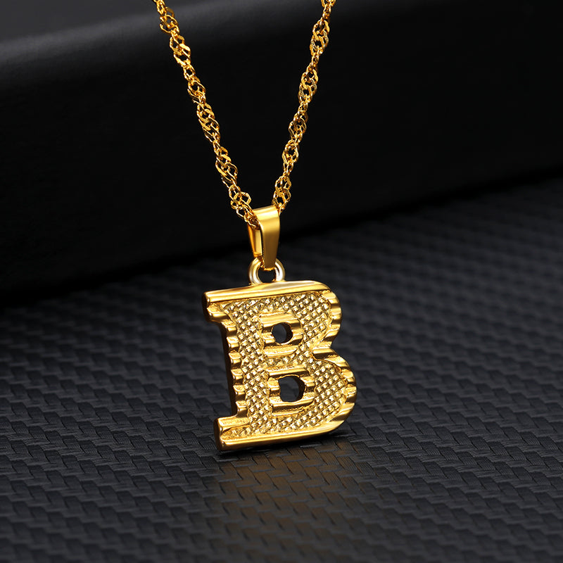 26 letters gold-plated pendant necklace Image