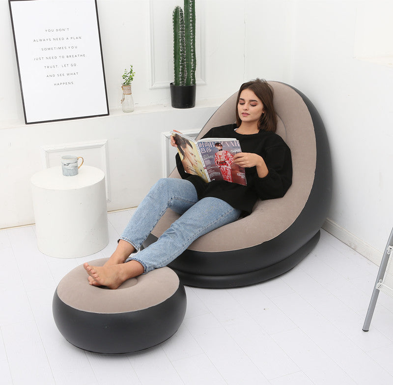 Lazy Bean Bag with Inflatable Folding Sofa Image