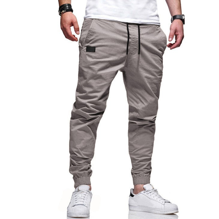 Youth Fashion Casual Tether Loose Cargo Ankle Banded Pants Image