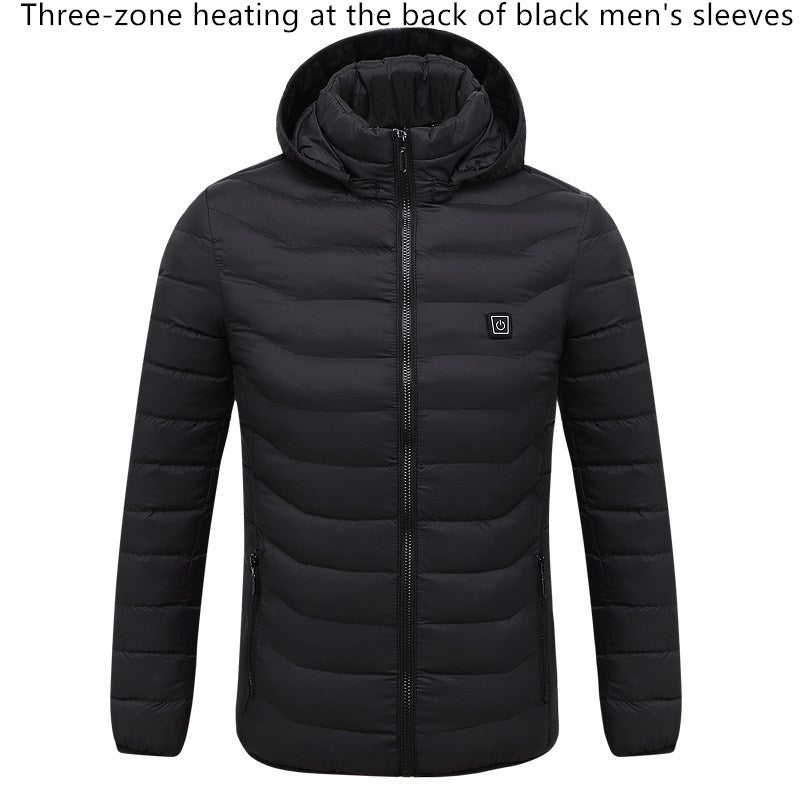 Smart heating cotton jacket USB electric heating jacket Image