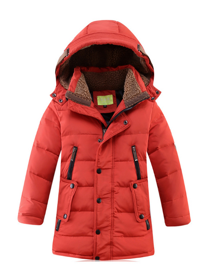 '-30 Degree Children's Winter Jackets Duck Down Padded Children Clothing 2021 Big Boys Warm Winter Down Coat Thickening Outerwear