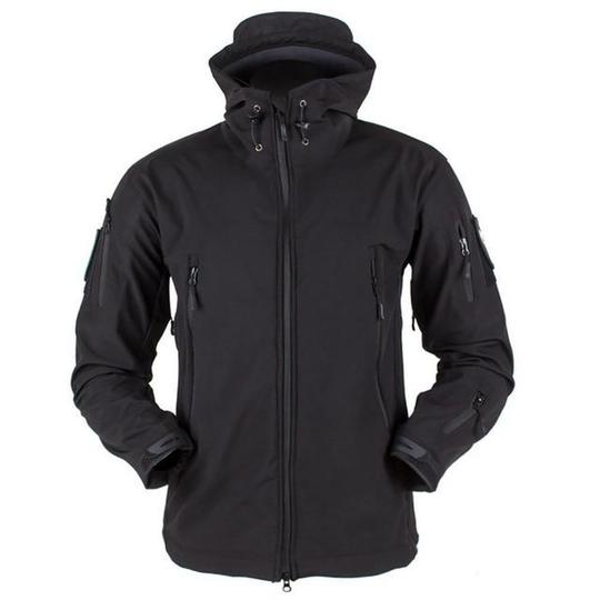 Soft Shell Jacket Men Windproof Hooded Jacket Image