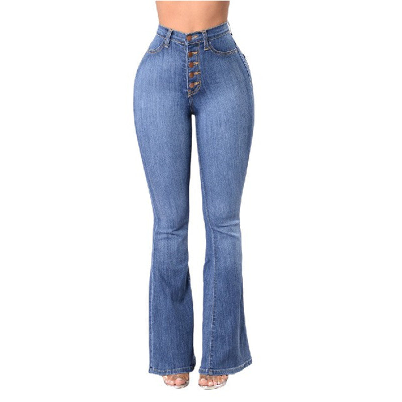 New high waist stretch jeans Image