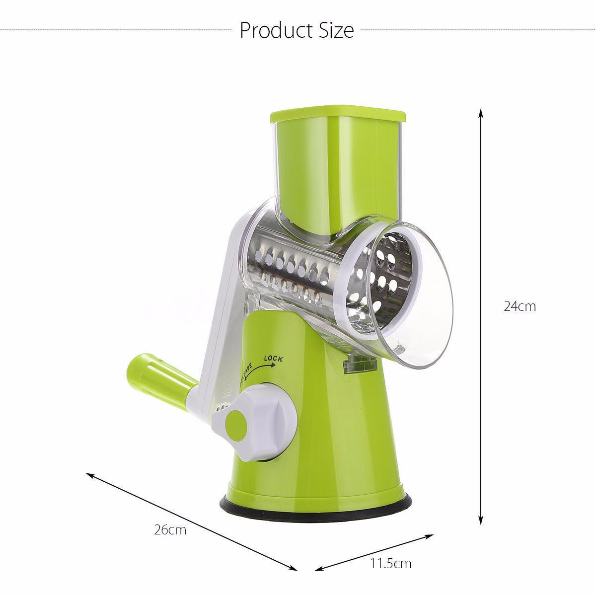 Vegetable Cutter Round Mandoline Slicer Potato Julienne Carrot Grater Cheese Image