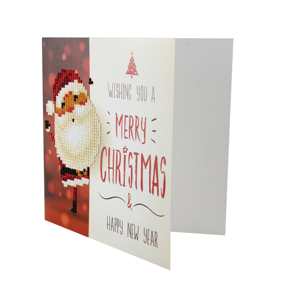 Christmas DIY Diamond Painting Greeting Cards 5D Cartoon Birthday Postcards Kids Festival Embroidery Greet Cards Gifts Image